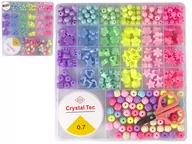 Prace ręczne dla dzieci - Zestaw Koralików Do Robienia Biżuterii 6 Kolorów - miniaturka - grafika 1