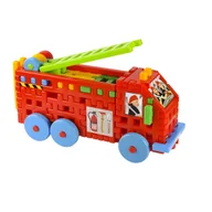 Klocki - ZESTAW KLOCKI KONSTRUKCYJNE CIĘŻARÓWKA STRAŻ POŻARNA - miniaturka - grafika 1