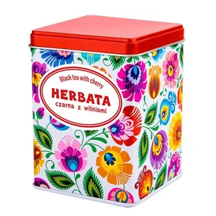 HERBATA CZARNA Z WIŚNIAMI W PUSZCE FOLK - ŁOWICKA BIAŁA FOLKSTAR - Herbata - miniaturka - grafika 1