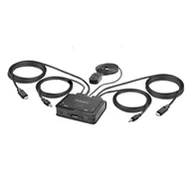 Przełączniki KVM - StarTech C2-D46-UC2-CBL-KVM przełącznik KVM Czarny C2-D46-UC2-CBL-KVM - miniaturka - grafika 1