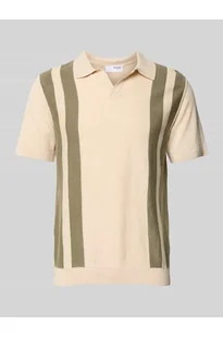 Koszulka polo z dekoltem w serek model MATTIS - Selected Homme - Koszulki męskie - miniaturka - grafika 1