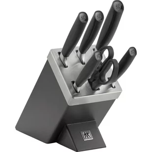 Zwilling All * Star - zestaw 5 noży w bloku samoostrzącym czarny - Noże kuchenne - miniaturka - grafika 1