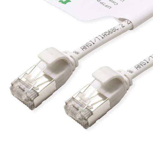 Roline green RJ45 kabel sieciowy CAT 6a [1 x wtyczka RJ45-1x wtyczka RJ45] 0,5 m biały