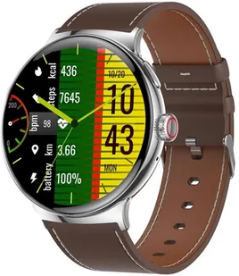 Hagen HB10.111.333 HB10 Brązowy pasek - Smartwatch - miniaturka - grafika 1
