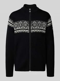 Kurtka z dzianiny z wełny ze stójką i zamkiem błyskawicznym - Swetry męskie - miniaturka - grafika 1