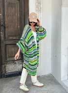 Swetry damskie - Kardigan Green Love - miniaturka - grafika 1