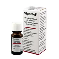 Witaminy i minerały - Vigantol 500μg/ml (20 000 IU) krople 10ml (Import Równoległy) - miniaturka - grafika 1