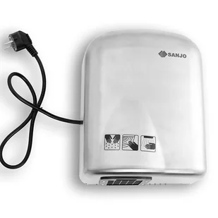 Suszarka do rąk Sanjo APUS 1650 W RS-S1 stalowa matowa tryb ECO - Suszarki do rąk i włosów - miniaturka - grafika 6