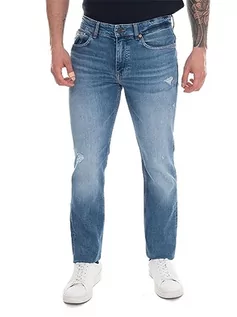 Spodenki męskie - BOSS Męskie spodnie jeansowe Delaware Bc-l-c, Turquoise/Aqua440, 35W / 32L - grafika 1