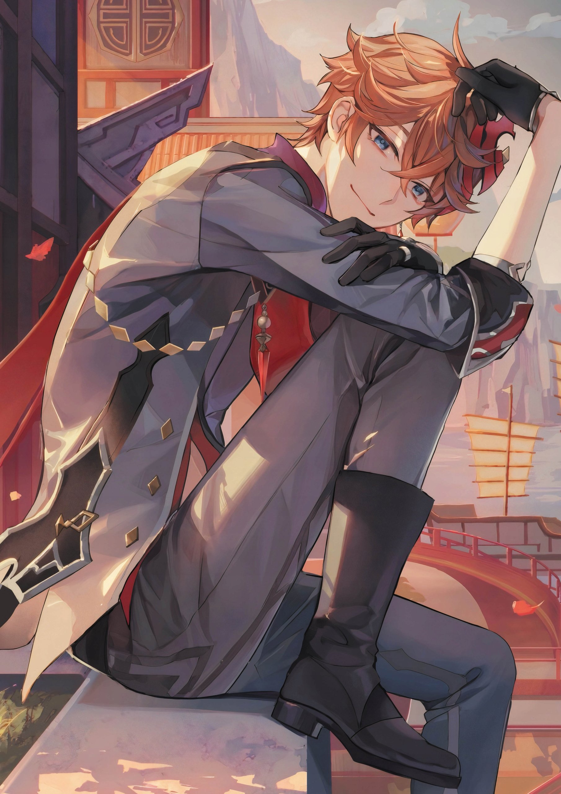Plakat A1 Genshin Impact Anime Childe Tartaglia