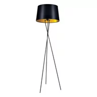 Lampy stojące - Remi Gold lampa podłogowa 1-punktowa czarna/złota K-4358 - miniaturka - grafika 1