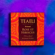 Herbata - Ambassador Napar owocowy bez kofeiny TEAELI Róża i hibiskus, 20 sztuk, 16 g - miniaturka - grafika 1
