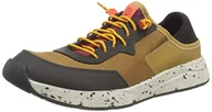 Trampki męskie - Clarks Męskie tenisówki Davis Low Sneaker, żółty kombi, 10 UK - miniaturka - grafika 1