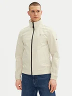 Kurtki męskie - Tommy Jeans Kurtka przejściowa Essential Casual DM0DM15382 Beżowy Regular Fit - miniaturka - grafika 1