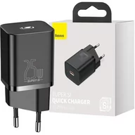Ładowarki do telefonów - Baseus Super Si 1C szybka ładowarka USB Typ C 25W Power Delivery Quick Charge czarny (CCSP020101) CCSP020101 - miniaturka - grafika 1