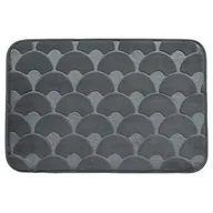 Dywaniki łazienkowe - Dywanik łazienkowy Milano 40 x 60 cm szary - miniaturka - grafika 1