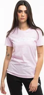 Koszulki i topy damskie - Adidas Koszulka damska adidas Loungwear Essentials Slim Logo Tee różowa GL0771 M - miniaturka - grafika 1
