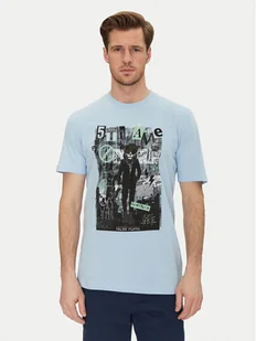 Blend T-Shirt 20717965 Niebieski Regular Fit - Koszulki męskie - miniaturka - grafika 1