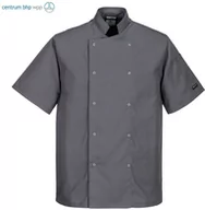 Odzież robocza - PORTWEST C733 BLUZA SZEFA KUCHNI CUMBRIA; SZARY ŁUPKOWY - miniaturka - grafika 1