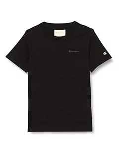 Koszulki dla dziewczynek - Champion Koszulka dziewczęca Eco Future Light Jersey Regular S/S, Czarny, 13-14 lat - grafika 1