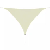 Parasole ogrodowe - vidaXL Żagiel ogrodowy HDPE, trójkątny, 3,6x3,6x3,6 m, kremowy vidaXL - miniaturka - grafika 1