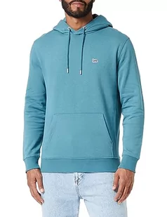 Lee Męska bluza z kapturem Plain Hoodie, niebieski, L - Bluzy męskie - miniaturka - grafika 1