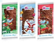 Słodkie kremy i masła - BARON ŚWIĄTECZNA CZEKOLADA MLECZNA HIBBI 90G - MIX - miniaturka - grafika 1