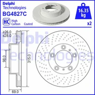 Tarcze hamulcowe - Tarcza hamulcowa DELPHI BG4827C - miniaturka - grafika 1