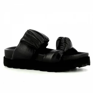 Czarne klapki na platformie CARINII roz36 - Carinii - Klapki i japonki damskie - miniaturka - grafika 1