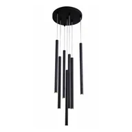Lampy sufitowe - Light Prestige Lungo lampa wisząca 7-punktowa czarna LP-894/7P BK LP-894/7P  BK - miniaturka - grafika 1