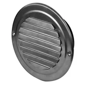 Kratki wentylacyjne - Czerpnia-wyrzutnia metalowa nierdzewna Ø100 - miniaturka - grafika 1