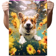 Zabawki kreatywne - Haft Diamentowy Diamond Painting,DIAMENTOWY MALARZ,Obraz DIY 5D,Mozaika Diamentowa 30x40, Pies - miniaturka - grafika 1