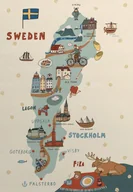 Puzzle - PUZZLE Szwecja mapa Szwecji A3 252 el z Nadrukiem + IMIĘ Pudełko - miniaturka - grafika 1