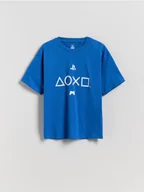 Koszulki dla chłopców - Reserved - T-shirt Playstation - niebieski - miniaturka - grafika 1