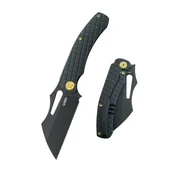 Noże - Nóż składany Kubey Sylow Black Titanium, Blackwashed 14C28N by James Lowe (KU260D) - miniaturka - grafika 1