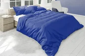 Pościel - Komplet pościeli SOLIDI granatowy / 160x200 cm - miniaturka - grafika 1