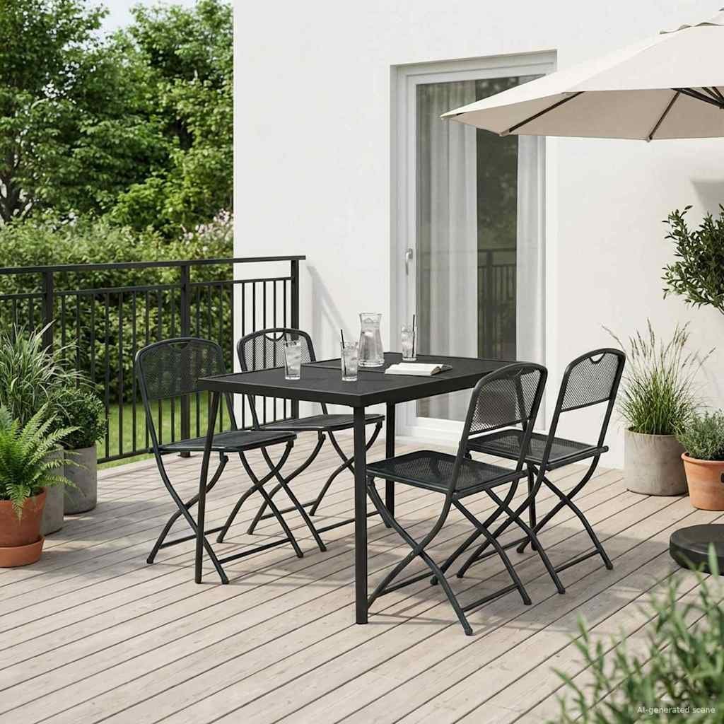 vidaXL Zestaw Mebli Ogrodowych 5 pcs antracytowy Żelazo i stal 3422896