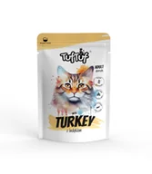 Sucha karma dla kotów - Tuf Tuf Kot saszetka dla kota z indykiem100g - miniaturka - grafika 1