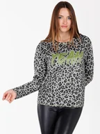 Koszulki i topy damskie - KEY LARGO Koszulka "Hello" w kolorze szaro-antracytowym - miniaturka - grafika 1