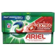 Ariel +Extra Cleaning Power All-in-1 PODS Kapsułki z płynem do prania, 20prań