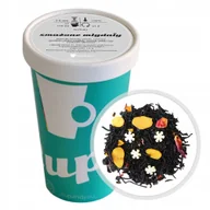 Herbata - Herbata czarna SMAŻONE MIGDAŁY płatki róży jabłka cukrowe gwiazdki 120g - herbata liściasta sypana mieszanka napar susz - miniaturka - grafika 1