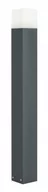 Lampy ogrodowe - Cube Nowoczesny słupek ogrodowy Max 100 cm ciemny popiel CB-MAX 1000 DG - miniaturka - grafika 1
