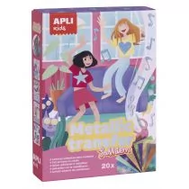 Apli Kids Zestaw artystyczny z metalicznymi kartkami - Zabawki kreatywne - miniaturka - grafika 1