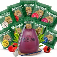Yerba Mate - Zestaw Yerba Mate Yaguar 10x50g Tykwa Bombilla - miniaturka - grafika 1