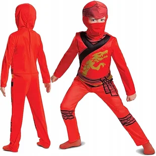 Strój Lego Ninjago Kai – Kostium Karnawałowy dla Dzieci 4-6 lat, 109-126 cm - Kombinezony dla dzieci - miniaturka - grafika 1