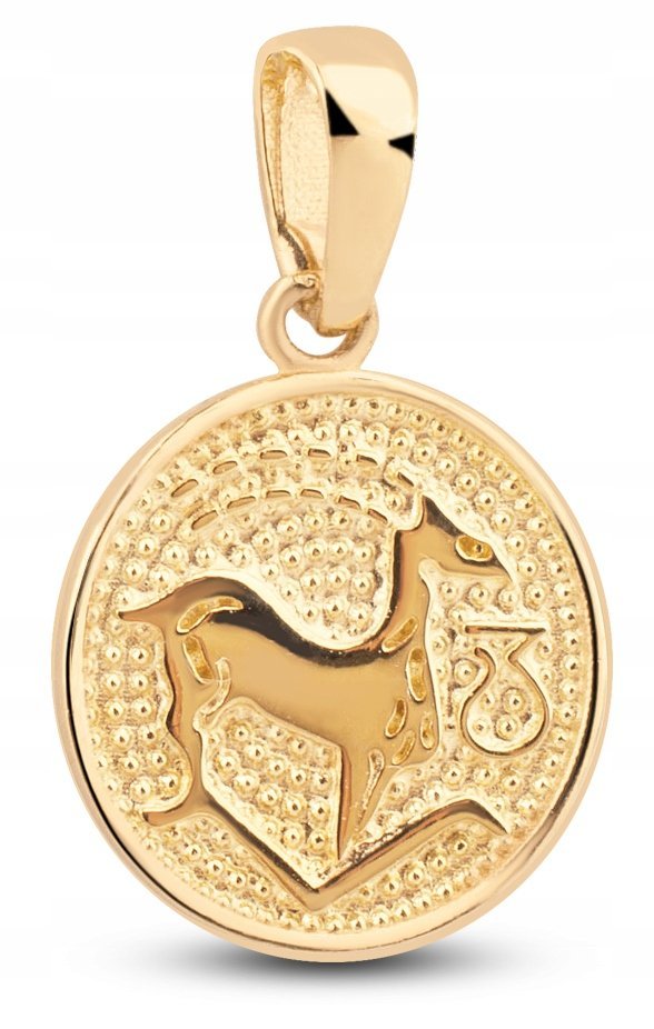 ZŁOTA ZAWIESZKA ZNAK ZODIAKU KOZIOROŻEC 333