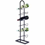 Stojak na wino metalowy czarny 6 butelek 27x13x84,5 cm kod: O-229079