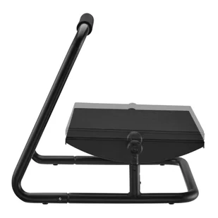 Podstawa ergonomiczna pod nogi, możliwość wyprostowania nóg, czarny, stal, 25 kg nośność, Powerton, regulowana wysokość - Podnóżki, podpórki, podkładki - miniaturka - grafika 2