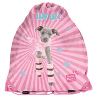 Worki na buty - Worek różowy na obuwie buty sportowe WF Pies Piesek Studio Pets - miniaturka - grafika 1