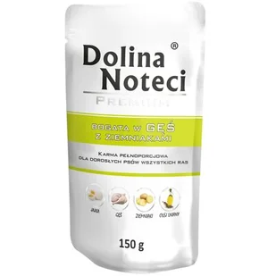 Dolina Noteci PREMIUM GĘŚ Z ZIEMNIAKAMI DOYPACK 150 G - Mokra karma dla psów - miniaturka - grafika 1